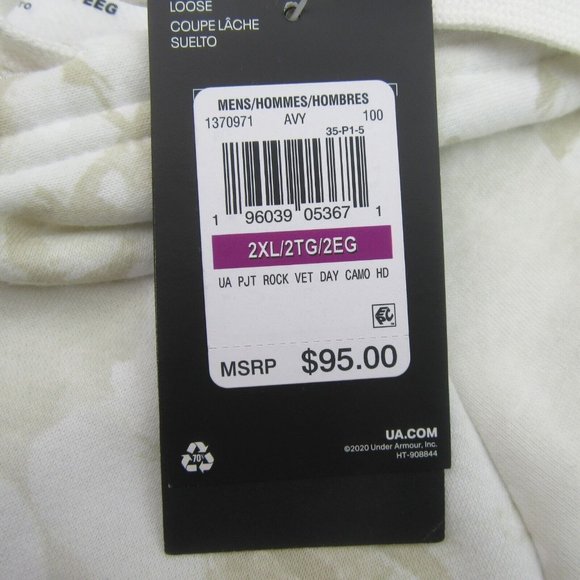 Under Armour Project Rock Veterans USA Camo Hoodie Mens Size XXL NEW - Picture 13 of 14